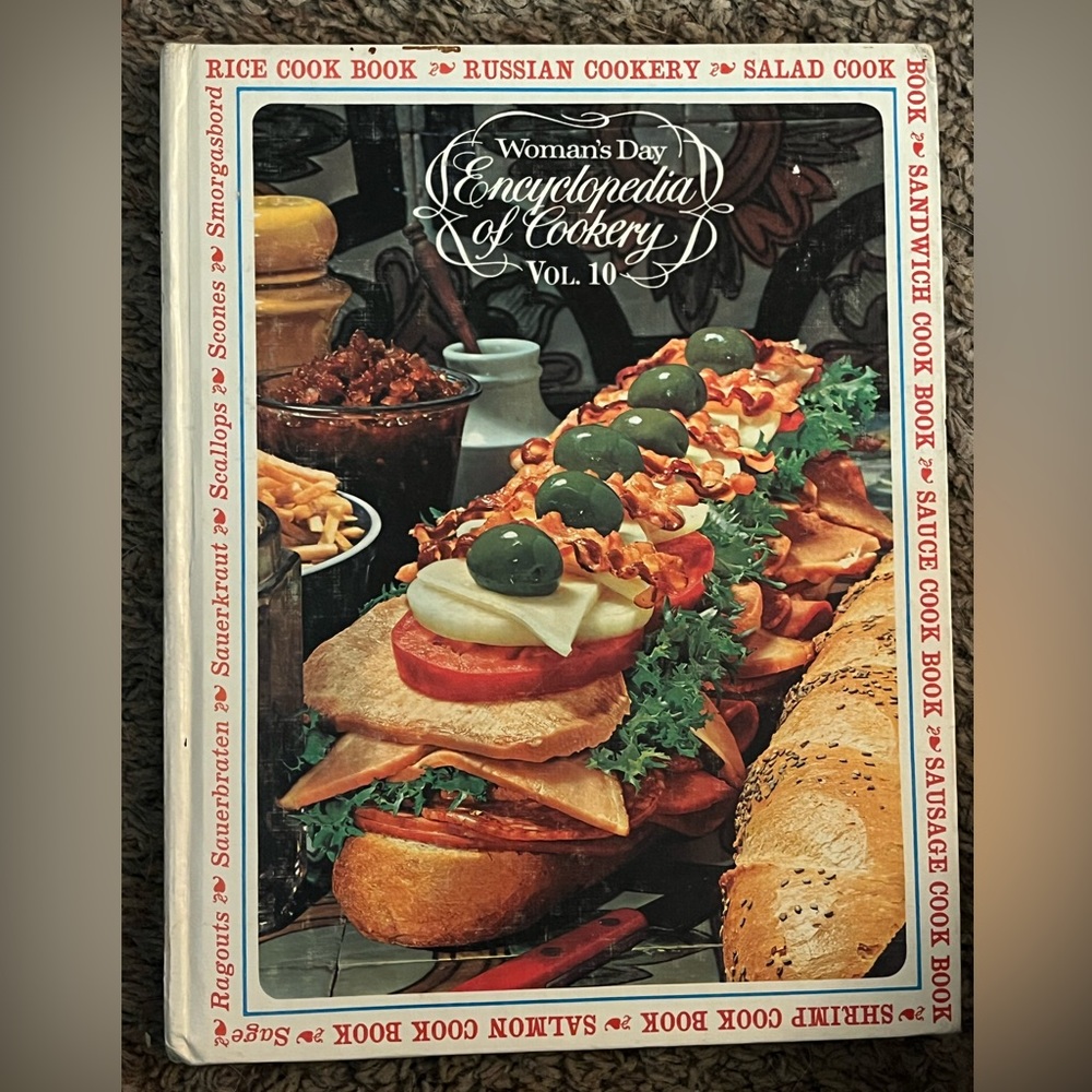 Vintage Woman’s Day ENCYCLOPEDIA OF COOKERY Volume 10. Copyright 1966.